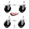 Service Caster 5 Inch Phenolic Swivel 12mm Threaded Stem Caster Total Lock Brake SCC, 2PK SCC-TSTTL20S514-PHS-M1215-2-S-2 - alternate 4
